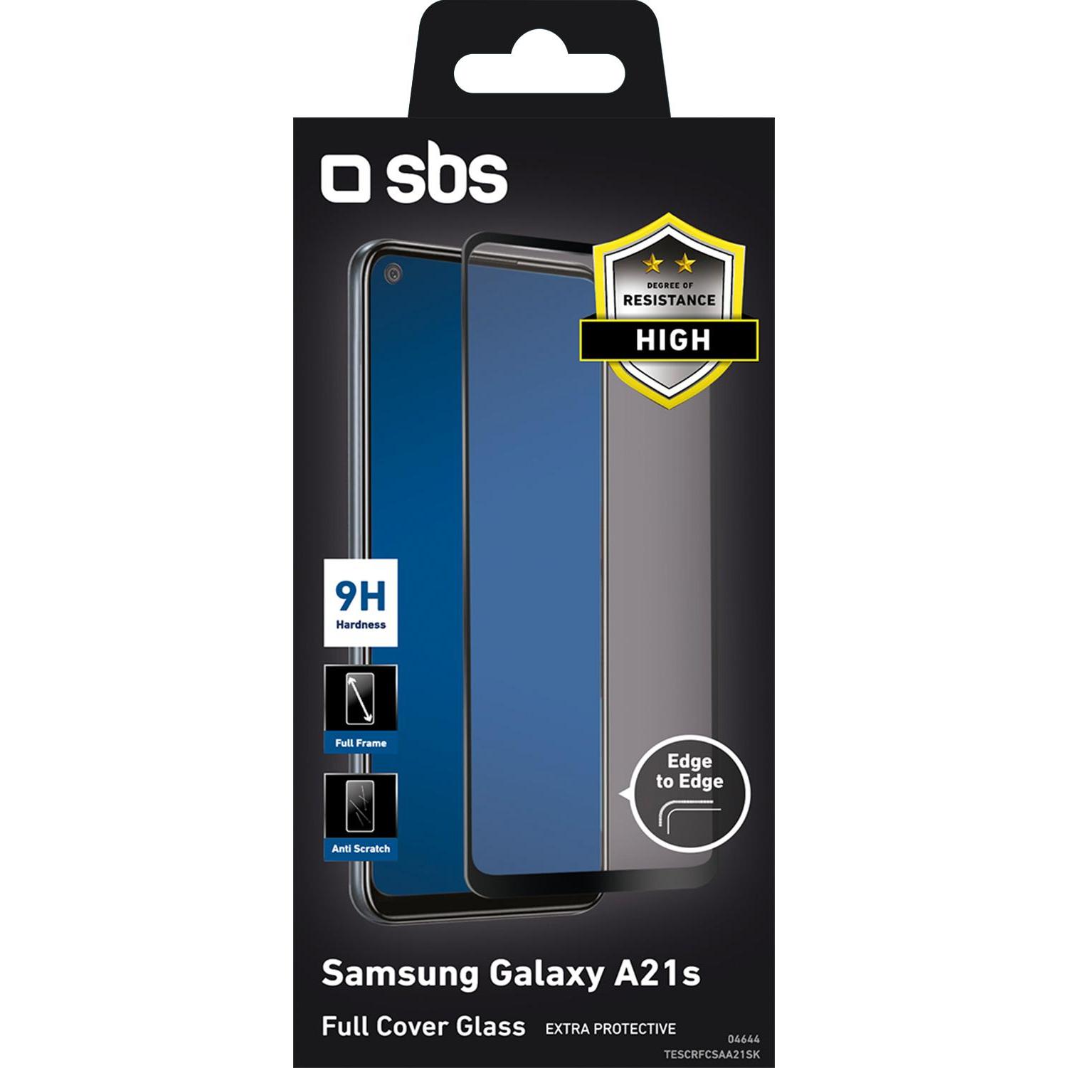 Thumbnail - SBS Glas Displayschutz Full Cover Samsung Galaxy A21s, schwarz (96 Stück, Samsung Galaxy A21s), Smartphone Schutzfolie, ...