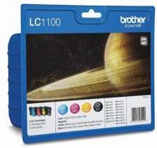 Actual product image Brother LC-1100 Value Blister Pack - 4-Pack