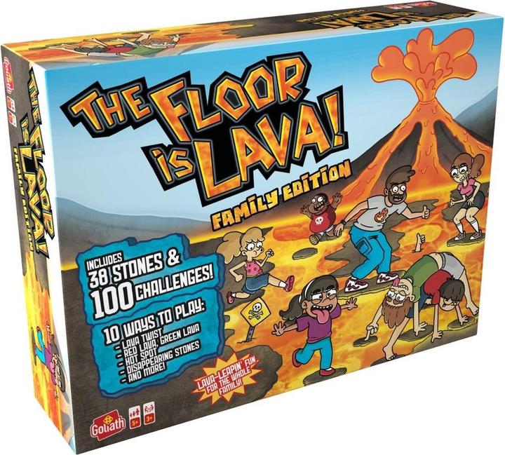 Productafbeelding Goliath Toys The Floor is een lava deluxe actiespel (Duits, Frans, Italiaans, Engels)