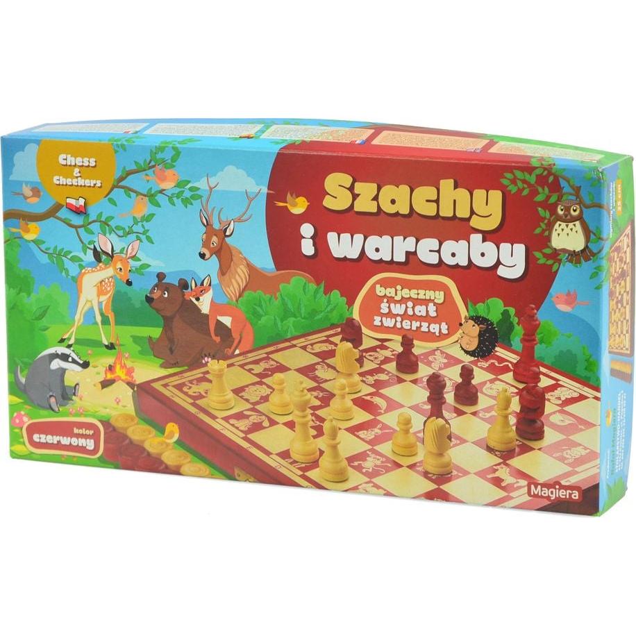 Magiera Chess And Checkers Fabulous Animal World, 25 x 25 cm (Polnisch)