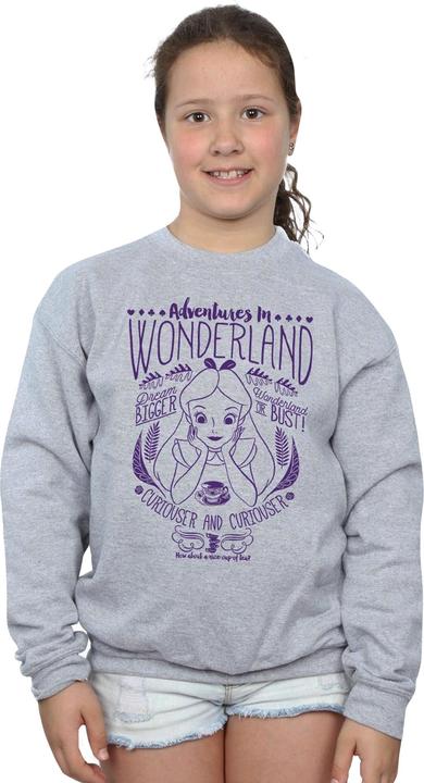 Actual product image Disney Girls Alice In Wonderland Adventures Sweatshirt (128)