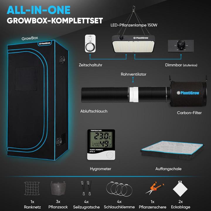 Immagine prodotto PlantiGrow Growzelt Komplettset
