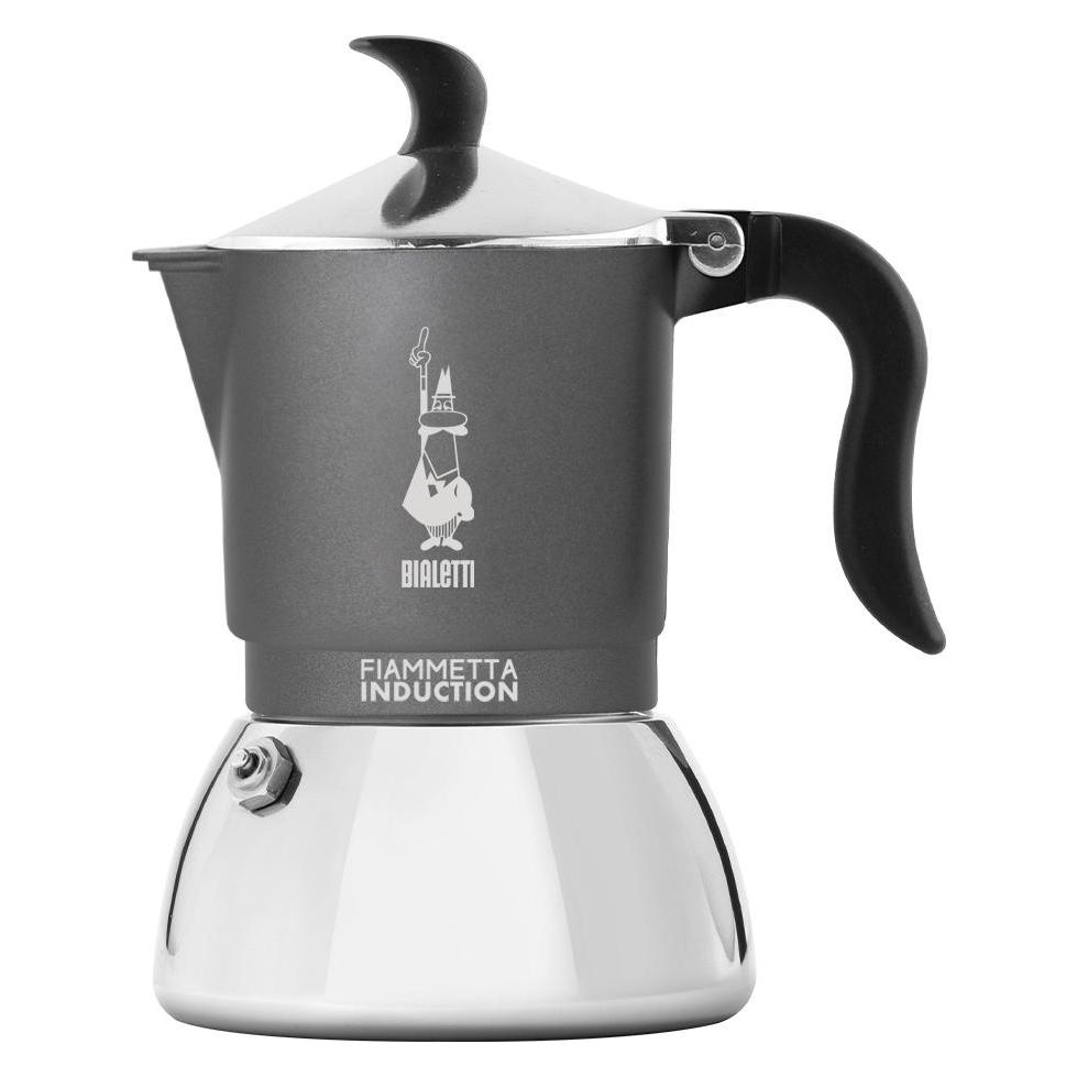Bialetti Nero/Argento Macchina Per Caffè Espresso, Caffettiera Moka,