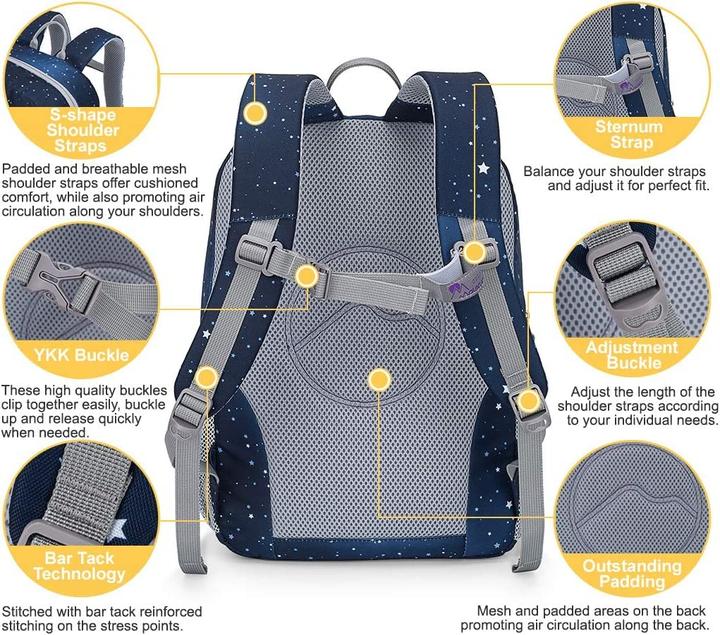 Produktbild Only-Bags.Store Kinderrucksack Tagesrucksack Grundschule Tagesrucksack Schulrucksack für die Schule Freizeitreisen (12 l)