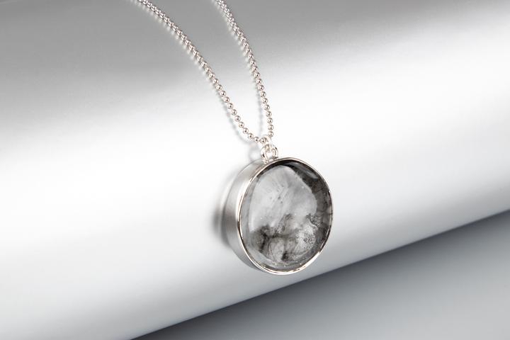 Image du produit Rayher Monture métallique : pendentif rond, 30mm argenté (Métal)