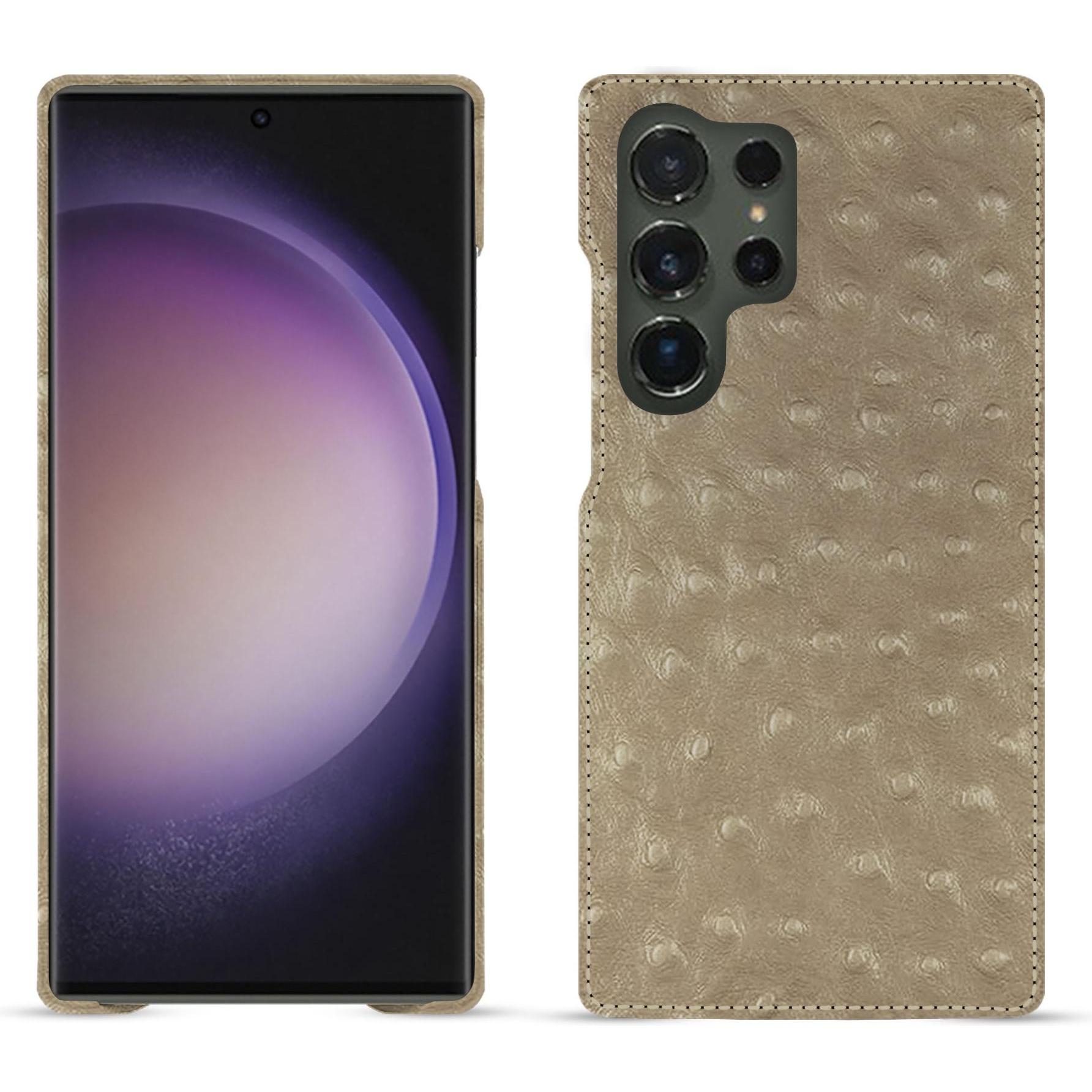 Noreve Lederschutzhülle (Samsung Galaxy S24 Ultra), Smartphone Hülle, Beige