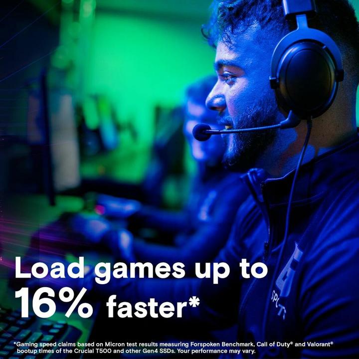 Produktbild Crucial T500 mit Kühlkörper (4000 GB, M.2 2280)