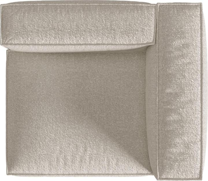Image du produit Micadoni Canapé Modulaire Droit Boucle, "Nuria", 1 Place, Beige, 125x110x72 Fabriqué en Europe (Canapé modulaire)
