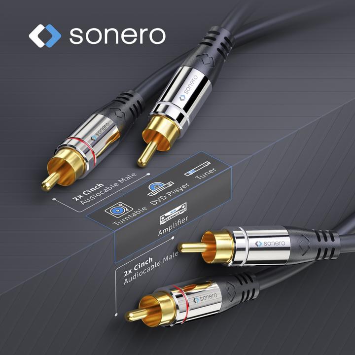 Produktbild Sonero Audio-Kabel Cinch - Cinch 0.5 m (0.50 m, Cinch)