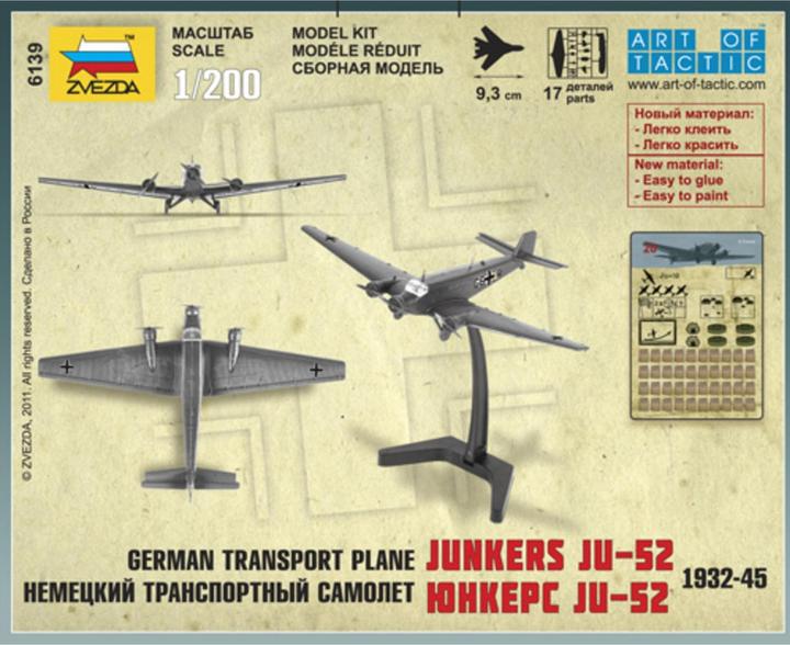 Image du produit Tamiya 1:200 WWII Avion de transport Ju-52