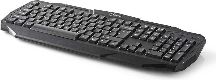 Produktbild Nedis Wired Gaming Keyboard Gaming-Tastatur mit Kabel USB 2.0 US-amerikanisches Tastaturlayout Schwa (Eng. Int., Kabelgebunden)