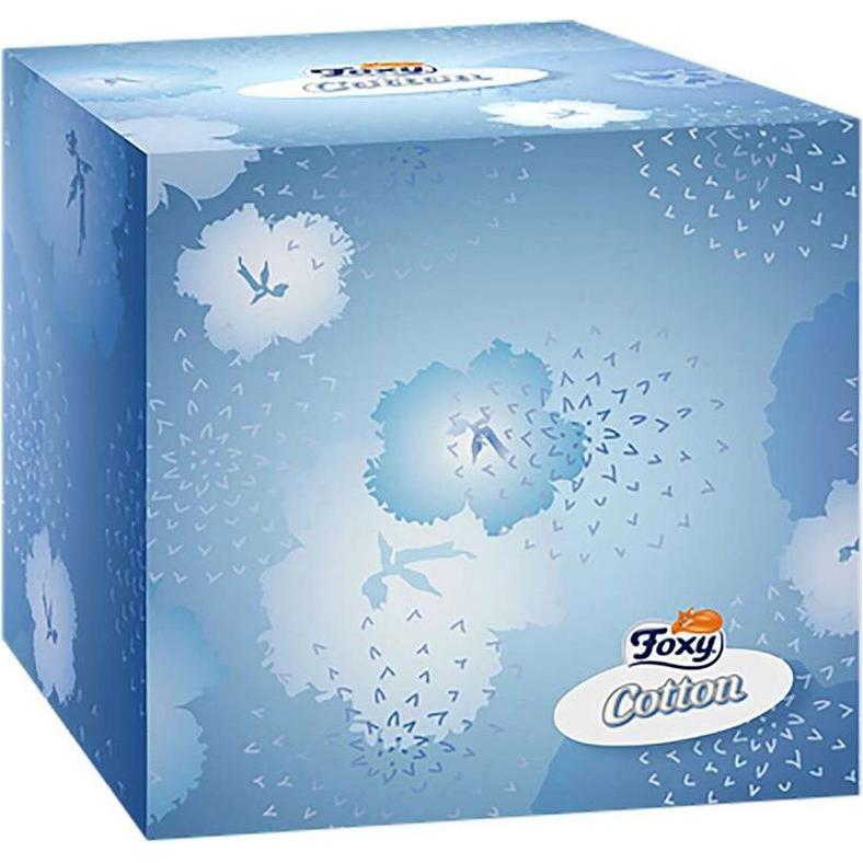 Foxy, Fazzoletti + Salviette cosmetiche, Igiene in cotone, 60 pezzi