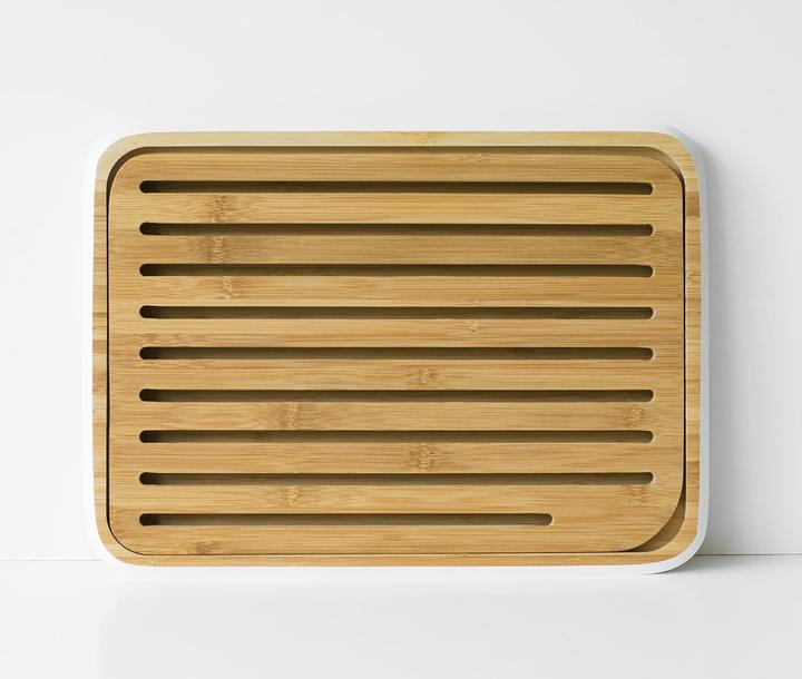 Actual product image Pebbly Bread cutting board, white, 25x35 cm