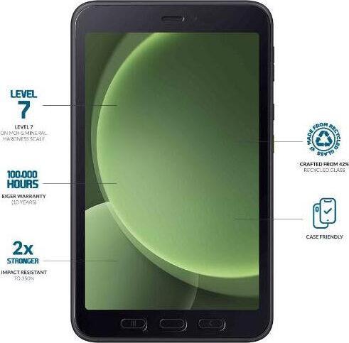 Actual product image Eiger Mountain Glass Clear Tablet (1 Piece, Galaxy Tab Active 3)
