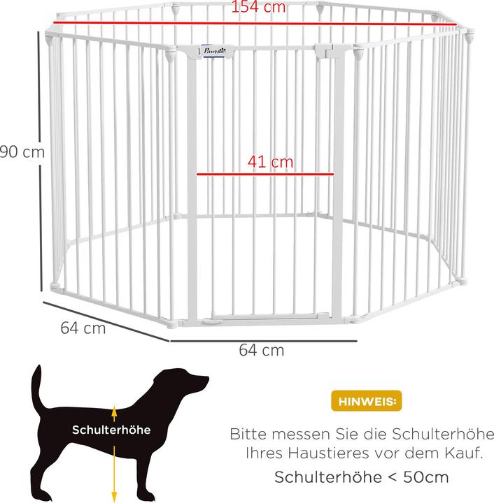 Produktbild PawHut Freilaufgehege mit 8 Elementen