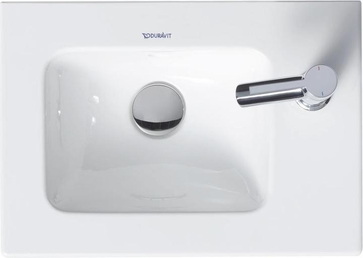 Actual product image Duravit Hand-rinse basin ME by Starck o ÜL m HLB 430x300mm 1 tap hole white WG (300 mm, 430 mm)