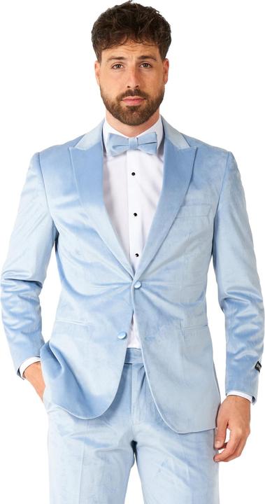 Produktbild OppoSuits Vintage Blue Velvet Deluxe Samtanzug (60)