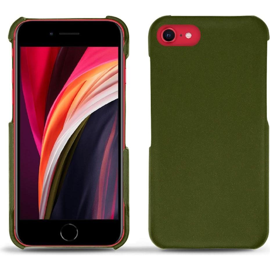 Noreve Lederschutzhülle (Apple iPhone SE (2nd Gen), Apple iPhone SE (3rd Gen)), Smartphone Hülle, Grün