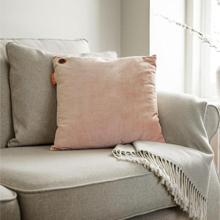 Immagine prodotto Bodi-Tek Cuscino riscaldante Cozy Una velvet a batteria, rosa chiaro (45 x 45 cm)