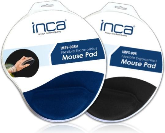 Actual product image Inca Mouse pad IMPS-008M Silicone, wrist support, 3mm, BL retail