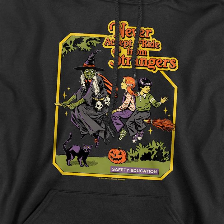Produktbild Steven Rhodes Never Accept A Ride From Strangers Kapuzenpullover (M)