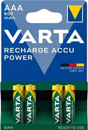 Immagine prodotto Varta Batteria AAA 800mAh (4 pz., AAA, 800 mAh)
