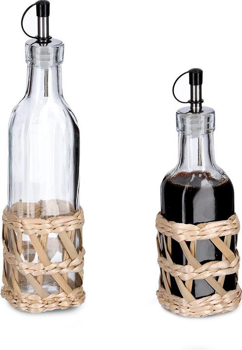 Actual product image Zeller Present Vinegar / oil bottle "Boho", 190 ml, glass (150 ml)