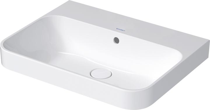 Produktbild Duravit Aufsatzbecken HAPPY D.2 PLUS m ÜL m HLB 600x460mm ohne Hahnloch weiss (460 mm, 600 mm)