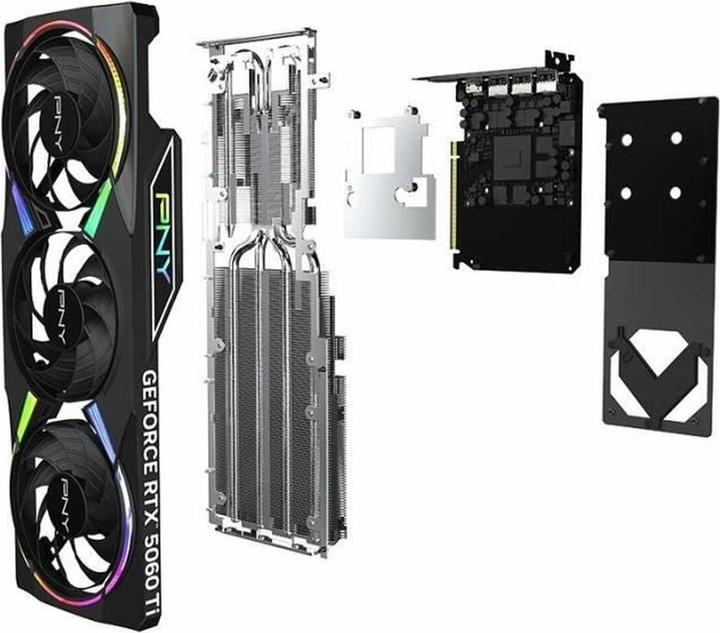 Actual product image PNY GeForce RTX 5060 Ti Epic-X RGB Overclocked Triple Fan (16 GB)