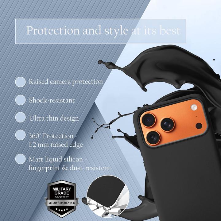 Image du produit Cadorabo Coque pour iPhone 17 PRO MAX TPU Liquid Silicone Case (Apple iPhone 17 Pro Max)