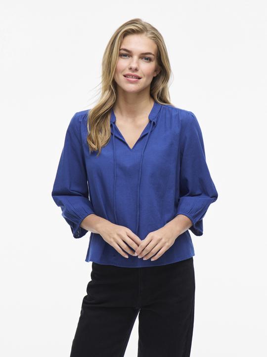 Actual product image Vila VIPETRA Split Neck Oberteil mit 3/4-Ärmeln (40)