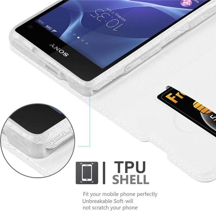 Actual product image Cadorabo Book Classy Style Cover (Sony Xperia Z1 Compact)