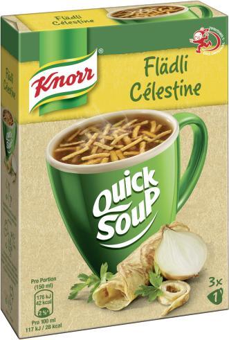 Immagine prodotto Knorr Flädli soup bag, zuppa primaverile con pasta e verdure, fresca e leggera come la primavera