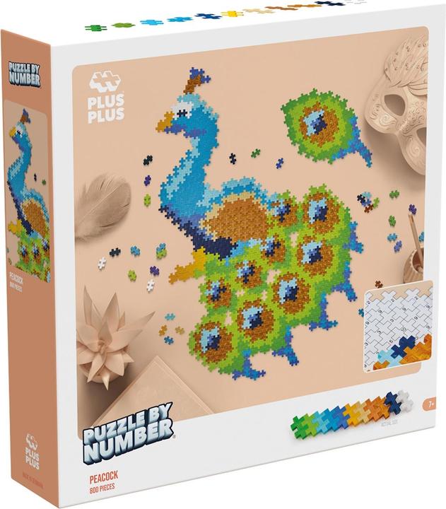 Immagine prodotto Plus-Plus 800 Blocchi da costruzione creativi Puzzle Pavone (800 pezzi)
