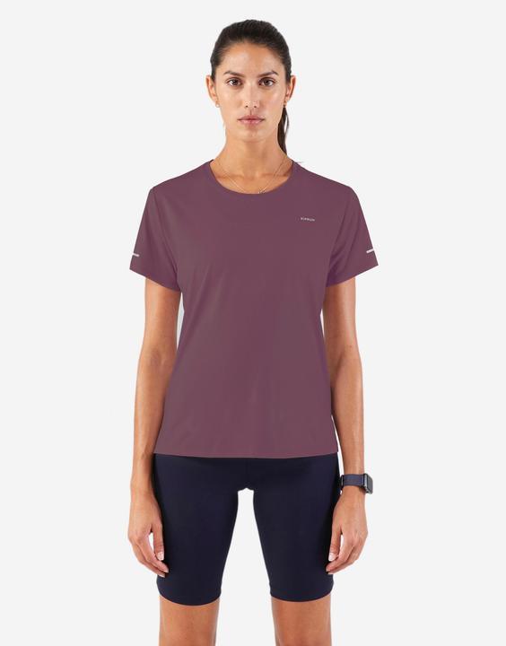 Actual product image Kiprun Laufshirt kurzarm Damen atmungsaktiv - Run 500 Dry bordeaux (XL)