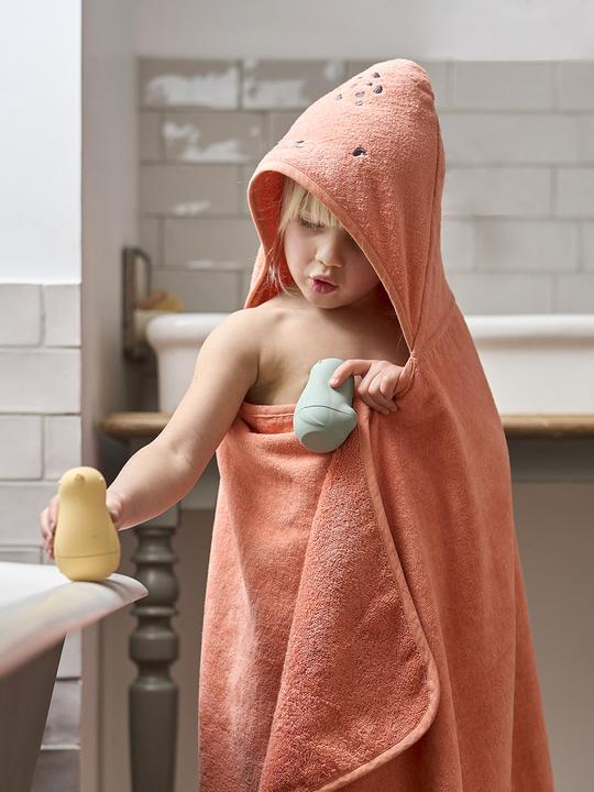 Image du produit Vertbaudet Serviette de bain bébé & enfant à capuche en coton recyclé