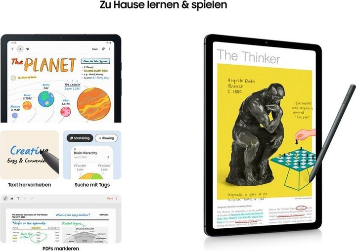 Immagine prodotto Samsung Galaxy Tab S6 Lite 2022 (Solo WiFi, 10.40", 64 GB, Oxford Grey)