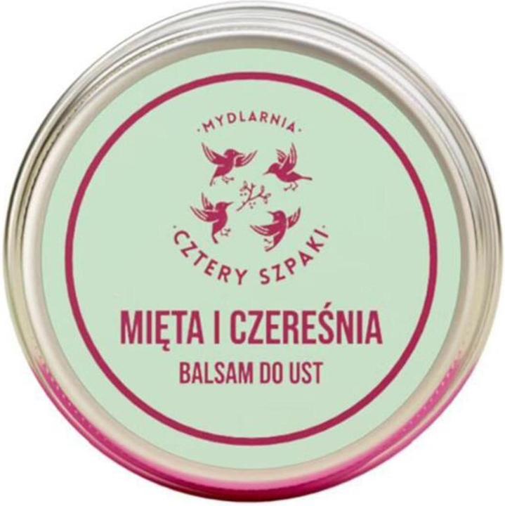 Image du produit Mydlarnia Cztery Szpaki Baume à lèvres Menthe et Cerise 15Ml (Baume à lèvres, 15 ml)