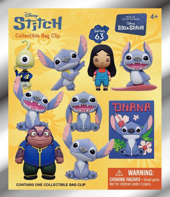 Actual product image Monogram Lilo & Stitch Movie 3D Schaumstoff-Taschenanhänger Serie 1 Display (24)