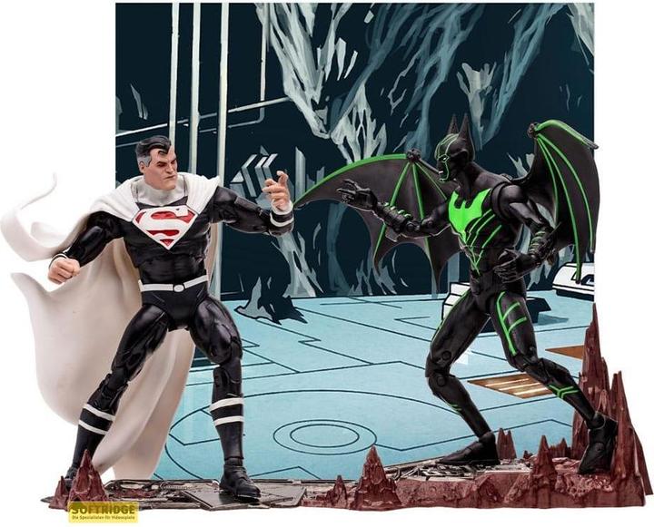 Actual product image McFarlane DC Collector action figure 2-pack Batman Beyond Vs Justice Lord Superman 18 cm
