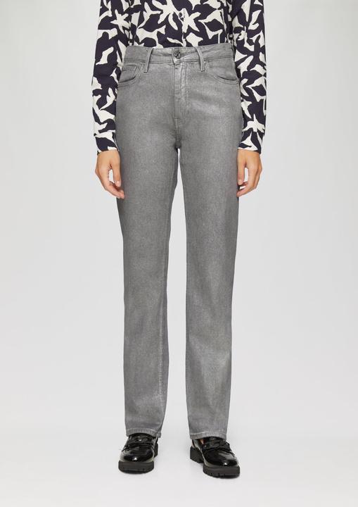 Immagine prodotto S.Oliver Jeans-Hose Jeans Karolin / Regular Fit / High Rise / Straight Leg / mit Glitzereffekt (W32/L34)