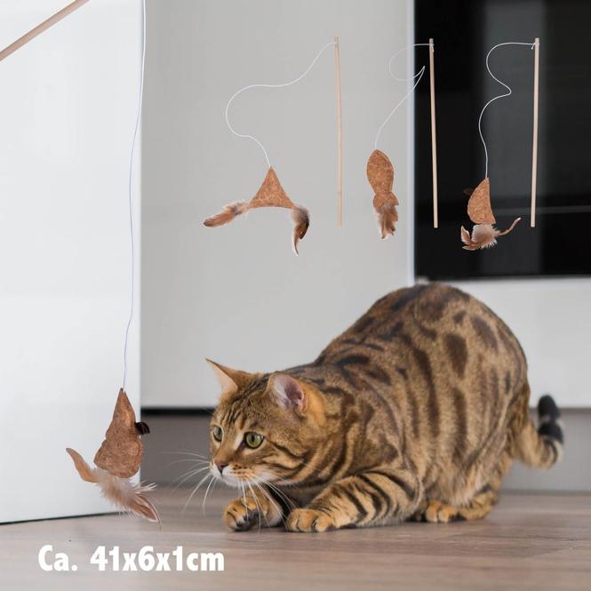 Produktbild Pet Toys Cat Teaser Toy 41cm 3as
