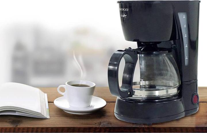 Actual product image Sogo DRIP COFFEE MAKER WITH GLASS JAR, - 0,6L -4 CUPS - 650W