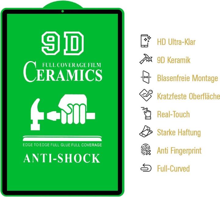 Produktbild Protectorking 4x Ceramic-Glass Full Cover HD Klar (4 Stück, Galaxy Tab S6)