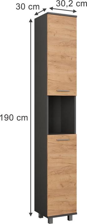 Produktbild Vicco Ilias (30.5 x 30 x 190 cm)