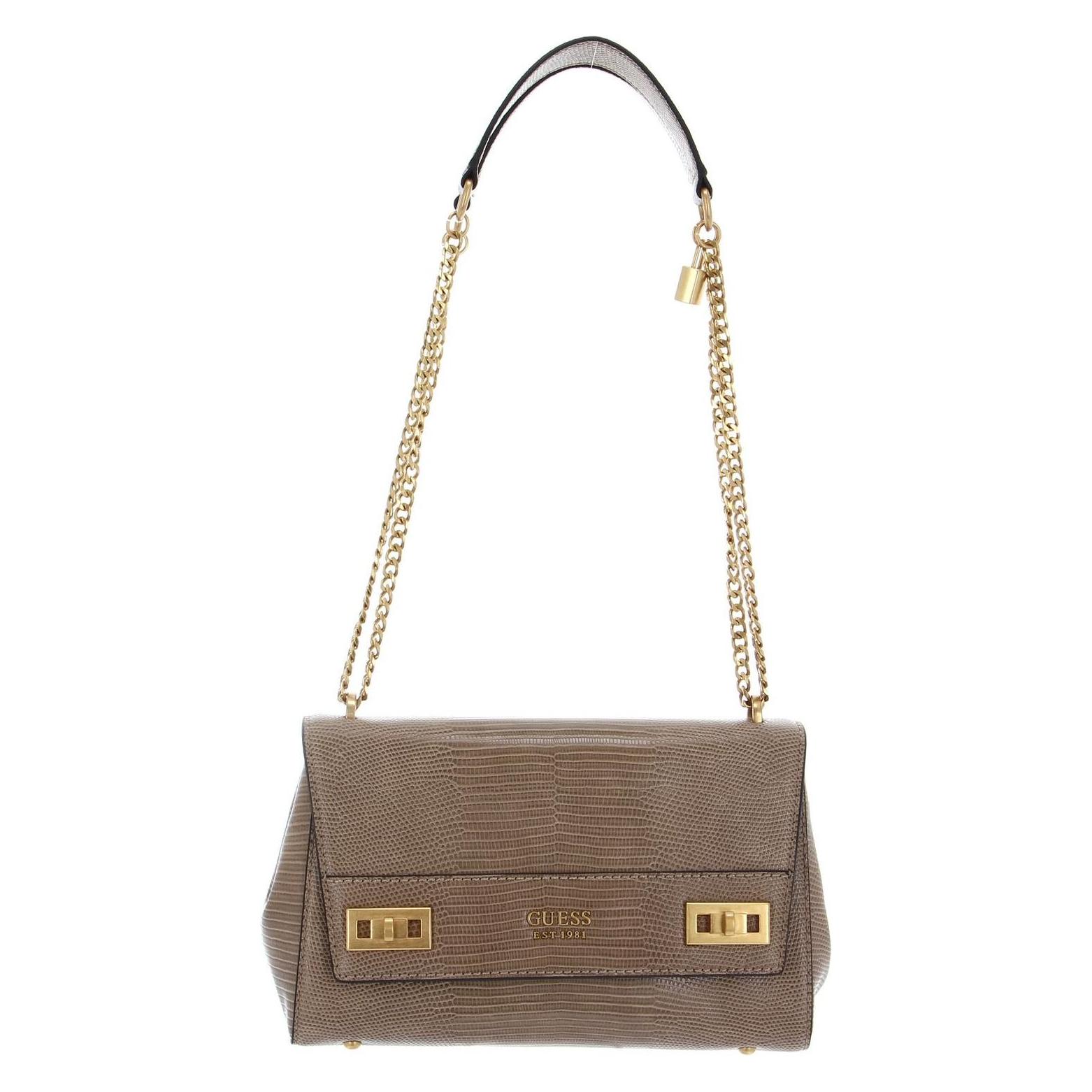 Guess, Damen, Handtasche, Katey Flap Shoulder Bag, Braun