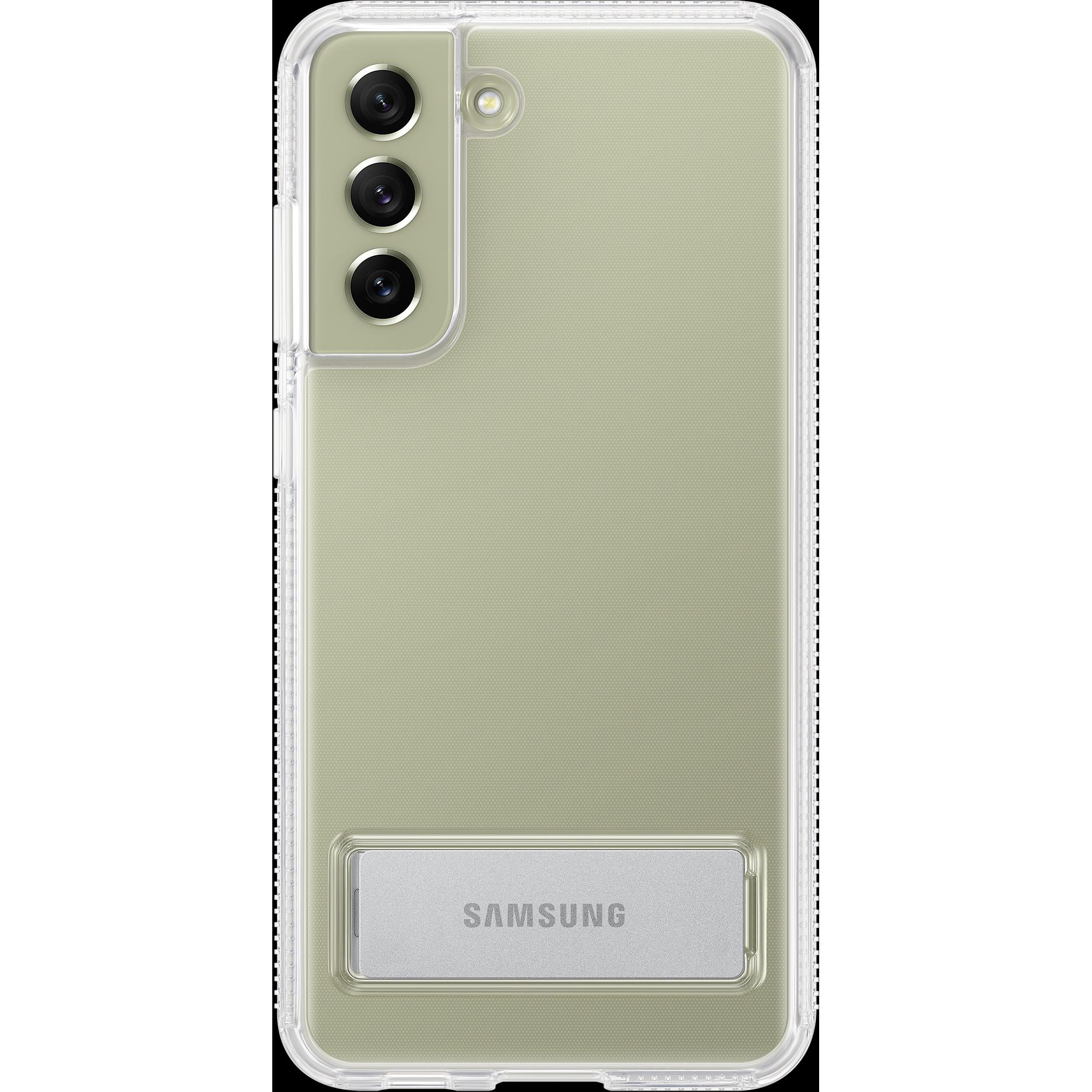 Samsung Clear Standing Cover (Samsung Galaxy S21 FE 5G), Smartphone Hülle, Transparent