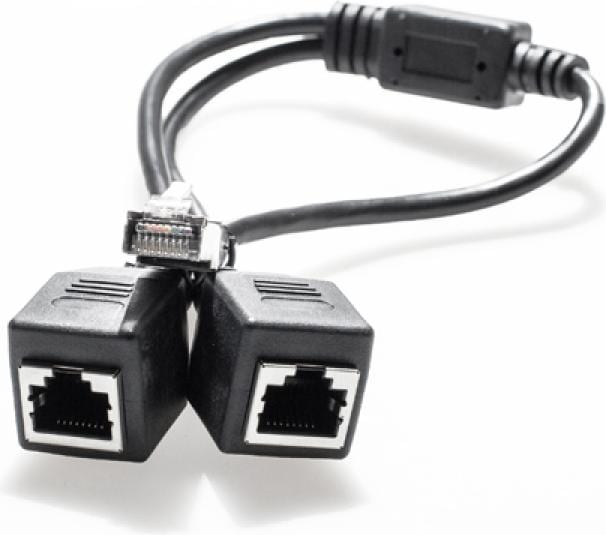 Produktbild CarbonActive Y-Adapter M2F RJ45 LAN Kabel