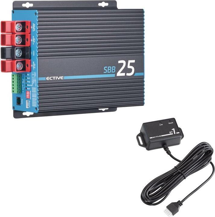 Actual product image Ective SBB 25 12V to 24V charge booster with MPPT charge controller 25A (12V, 24V, 30 A)