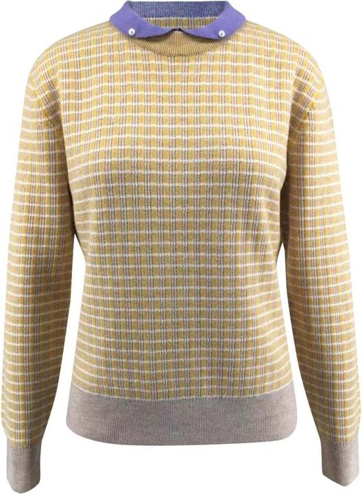 Produktbild Bellemere Pullover Merino Tweed Pullover With Pearl Polo Collar (S)